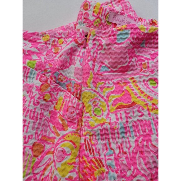Lilly Pulitzer January Skirt Pink Pout More Kinis in the Keys Sz 0 *No Liner - Picture 7 of 9